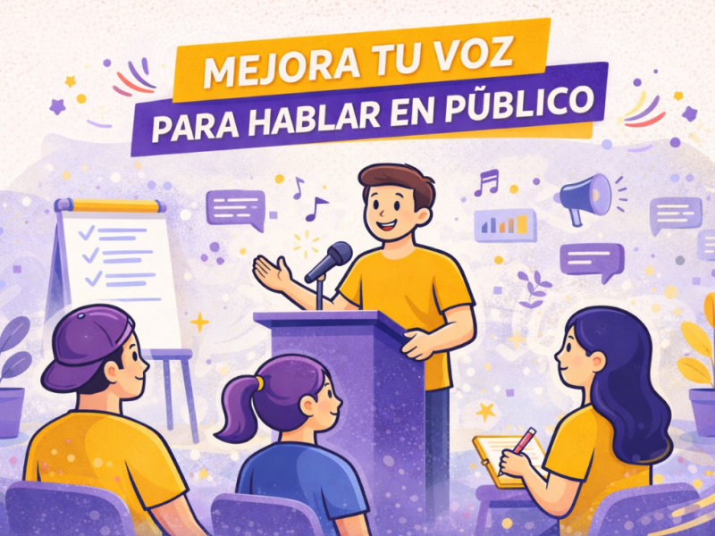 Mejora tu voz para hablar en público